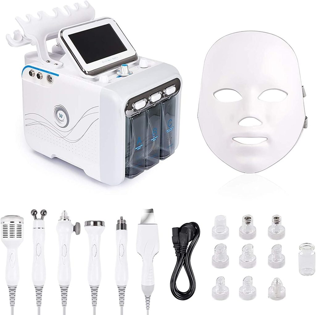 7 in 1 Multifunctional Hydro Oxygen Machine Facial Care Beauty Machine Water Oxygen Jet Machine Moisturing Beauty Sprayer, for Home  Beauty Salon Spà Care Device