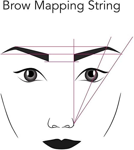 CHUSE Brow Mapping String for Microblading - Pre-Inked -1 mm Eyebrow Line Thread 66ft (20M)